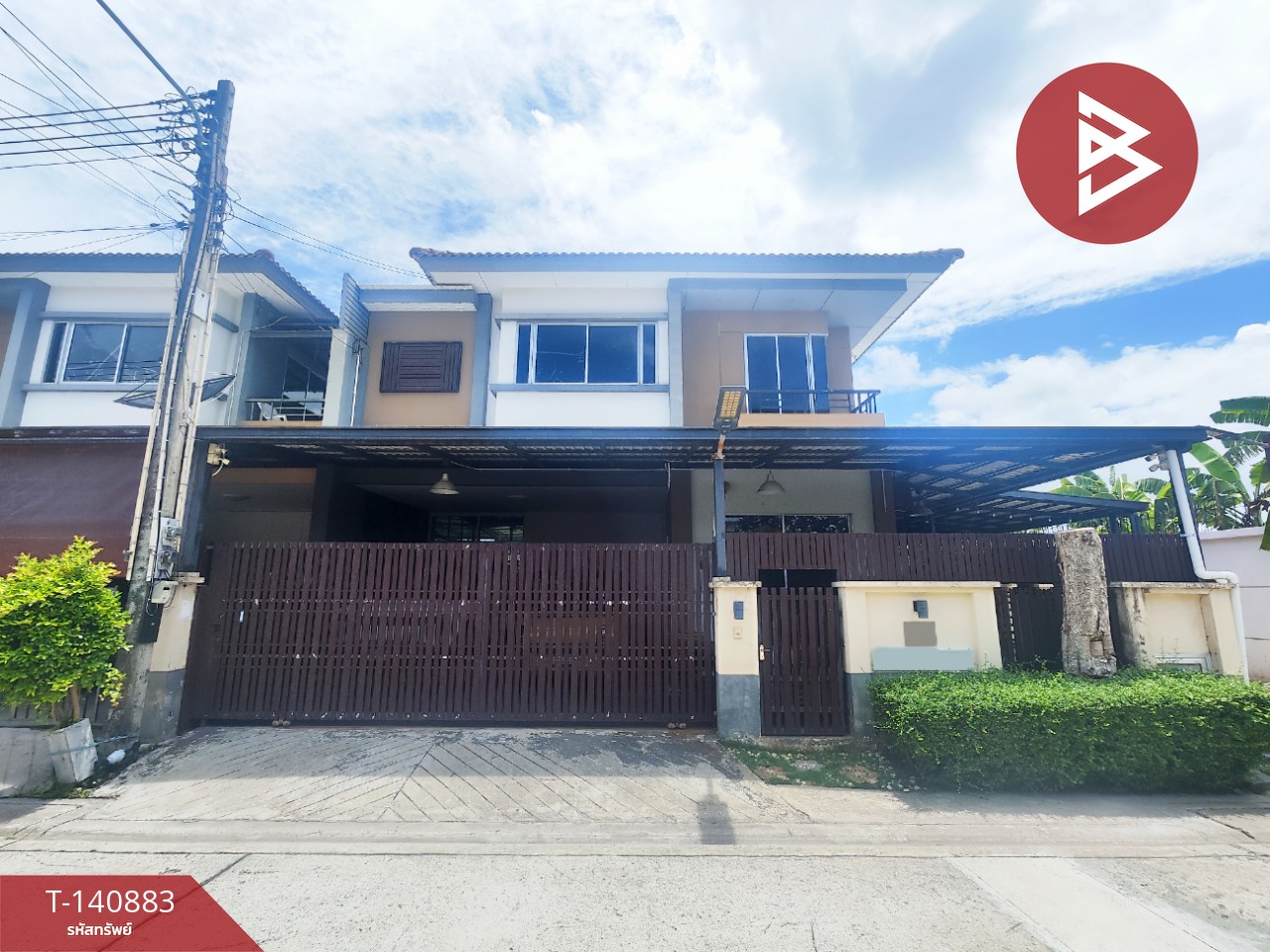 Semi-detached house for sale, Atoll Bali Beach Village, Motorway-Lat Krabang (Atoll Bali Beach), Chachoengsao.