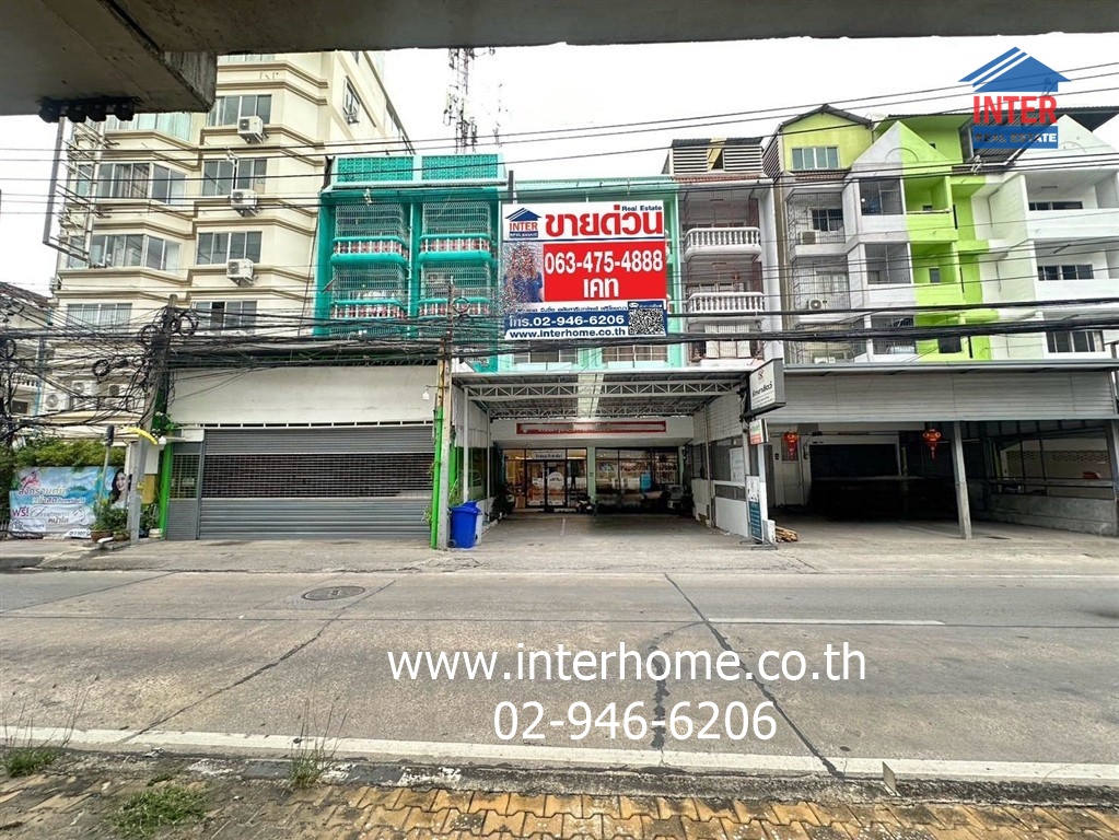 อาคารพาณิชย์ 3 ชั้น 83 ตร.ว. อาคารพาณิชย์ ใกล้ศูนย์ราชการนนทบุรี สำนักงานเขตเทศบาลนครนนทบุรี ถนนรัตนาธิเบศร์ ถนนนครอินทร์ เมืองนนทบุรี นนทบุรี