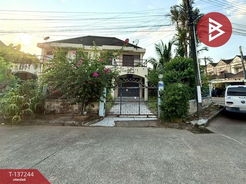 Semi-detached house for sale, Silaphon Village, Phase 1, Koh Khwang, Chanthaburi.