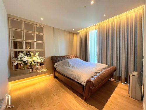 ST514/For rent Magnolias Waterfront Residences ICONSIAM, Ultimate Luxury condo, view of the Chao Phraya River curve.