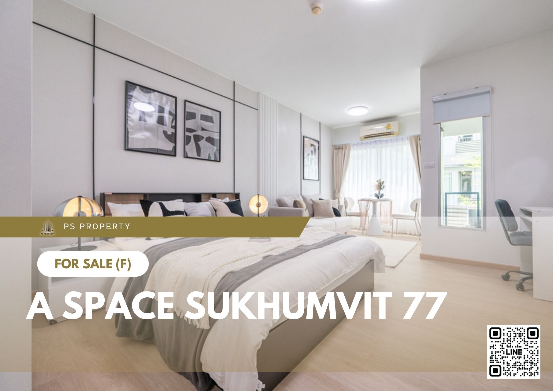 ขายด่วน 📍 A Space Sukhumvit 77 📍 ตกแต่งสวยครบ เฟอร์นิเจอร์ และ เครื่องใช้ไฟฟ้าครบ 