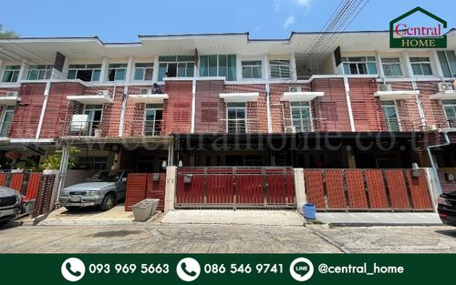 3-story townhouse, The British Kanlapaphruek, ready to move in, cheap price.