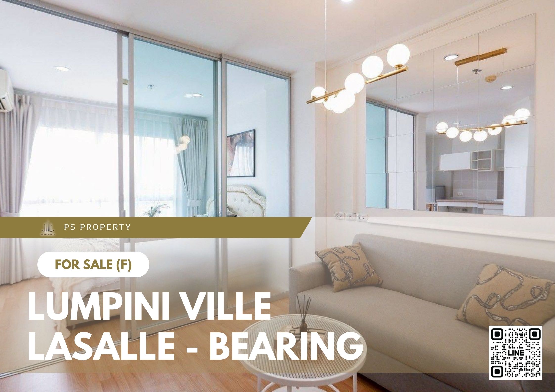 ขายด่วน ✨ Lumpini Ville Lasalle - Bearing ✨ ตกแต่งสวย ใกล้ BTS เดินทางสะดวก ใกล้ BTS แบริ่ง
