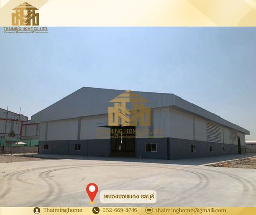 Warehouse for sale, factory usable area 1900 sq m, Nong Bon Daeng, Ban Bueng, Chonburi