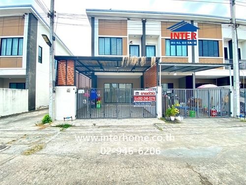 Townhouse, 2 floors, 22.9 sq m, Capital City Village. Thanyaburi-Khlong 8 Soi Community Securities Thani Rangsit-Nakhon Nayok Road, Thanyaburi, Pathum Thani
