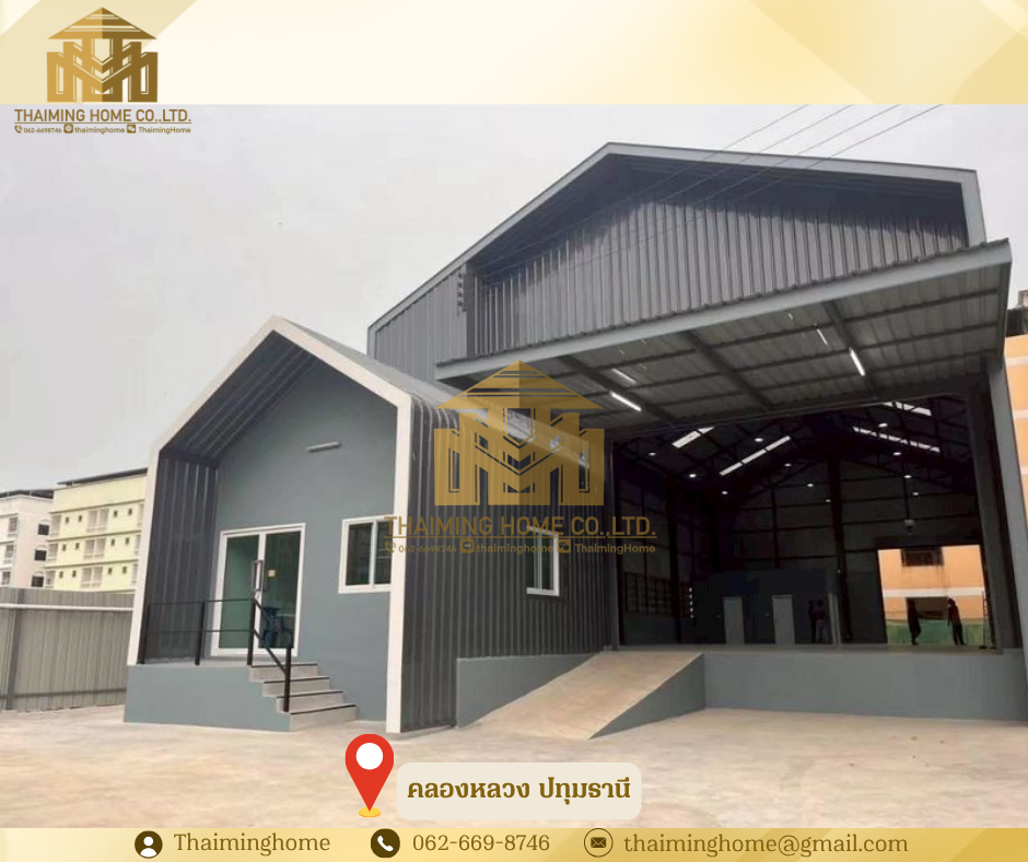 Warehouse for rent with office, size 777 sq m, Khlong Luang, Pathum Thani Province (Property Code TW6-5026) 💜