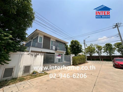 2-story detached house, 54.7 sq m, Iris Park Village. Chaiyaphruek-Wongwaen Kanchanaphisek Road Bang Kruai-Sai Noi Road, Bang Bua Thong, Nonthaburi