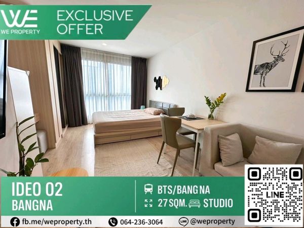 Beautiful room, good location, fully furnished, very good price!!⭐ IDEO O2 Bangna (Ideo O2 Bangna)