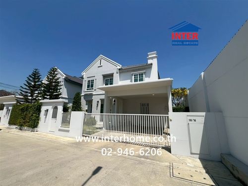 2-story detached house, 62 sq m, Chaiyaphruek Village 2, Rangsit-Khlong 4, Rangsit-Nakhon Nayok Road, Thanyaburi, Pathum Thani.