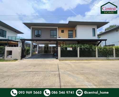 Single house, Siam High Ville, Khlong Luang - Erawan, fully furnished, ready to move in, cheap price.