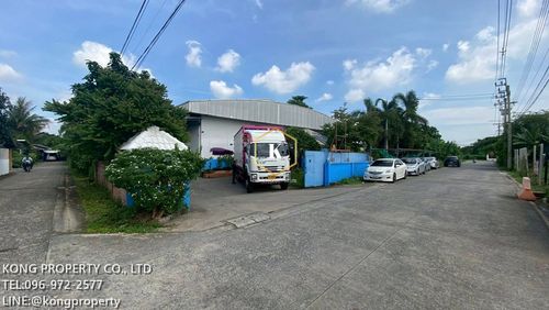 ให้เช่า ขาย โกดัง ไทรม้า รัตนาธิเบศร์ อำเภอเมือง นนทบุรี เนื้อที่ 2,767 ตร.ม มีเครน
