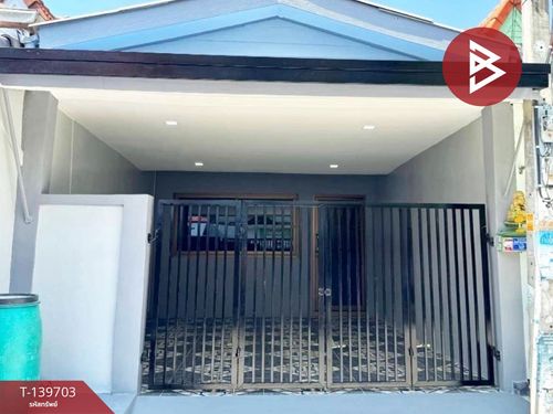 Single-storey townhouse for sale P.K. Land and House Village, Pracha Uthit 90, Samut Prakan