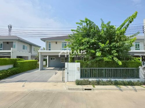🚨 Rare specs! Big garden view Deep parking space (100% new condition) 🔥 Single house for sale Manthana Ratchaphruek - Nakorn In 🔥 Manthana Ratchaphruek - Nakorn In / 4 bedrooms #HRP2070
