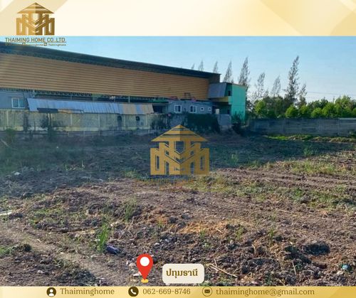 Vacant land for rent, potential location next to the main road, Mueang Pathum Thani District, Pathum Thani (TL07-1026)