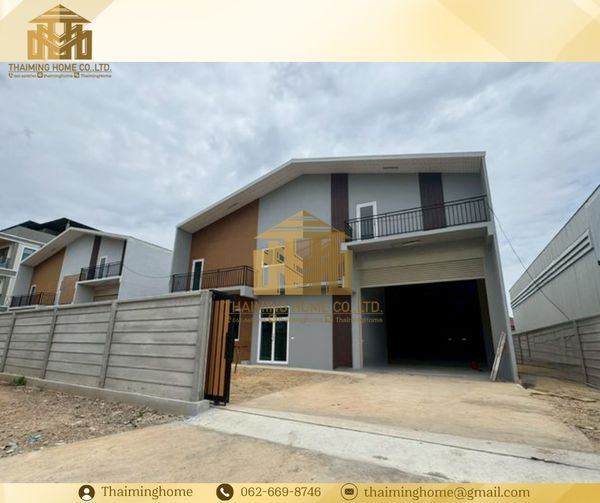 Warehouse for sale with accommodation and office inside, area 200 sq m, warehouse 375 sq m, accommodation 3 bedrooms, Nadi, Samut Sakhon (TW8-14326)