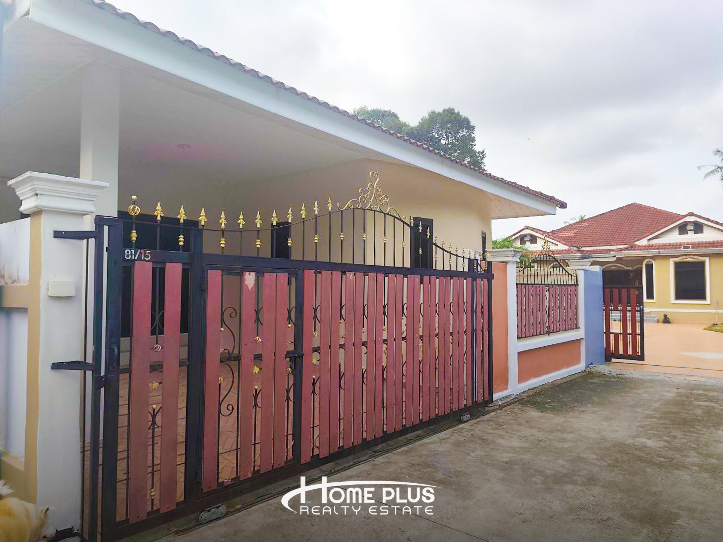 One-story detached house, Pattaya, Huai Yai, Bang Lamung, Chonburi, near Expressway No. 7.