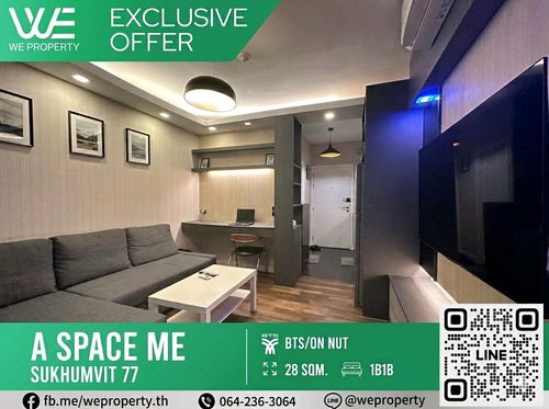 Beautifully decorated room, fully furnished, good price!!⭐⭐A Space Me Sukhumvit 77 (A Space Me Sukhumvit 77)