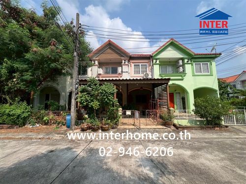 Townhouse, 2 floors, 21 sq m, Nirun Ville Village, Sukhumvit, near Suan Luang Rama 9, Soi Chaloem Phrakiat Rama 9, Soi 22, Kanchanaphisek Road. Chaloem Phrakiat Rd. 9 Prawet District, Bangkok