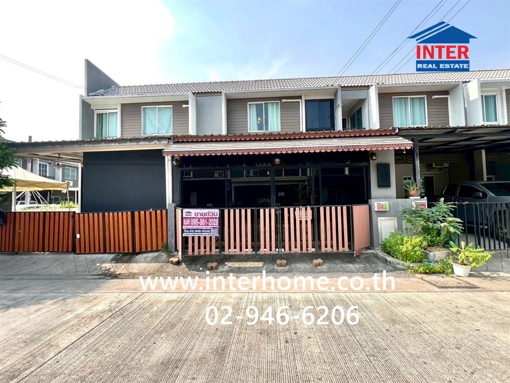 Townhouse, 2 floors, 20 sq m, Areeya Village, The Color Premium 2 Wongwaen-Ramindra. Ring Road-Ramintra Hathairat Road Along Khlong Song Road, Khlong Sam Wa District, Bangkok