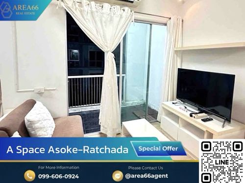 🔥ห้องพร้อมส่งต่อ ราคาน่ารัก เจ้าของดูแลอย่างดี
A Space Asoke - Ratchada 