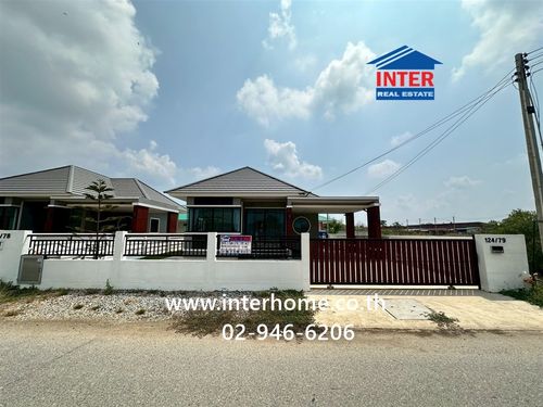 บ้านเดี่ยว 1 ชั้น 68.2 ตร.ว. หมู่บ้านลักษณ์สิริ พร็อพเพอร์ตี้ (เฟส1) ใกล้โรงพยาบาลบ้านโพธิ์ ซอยถนนเทศบาลบ้านโพธิ์13 ถนนฉะเชิงเทรา-บางปะกง ถนนบ้านโพธิ์ บ้านโพธิ์ ฉะเชิงเทรา