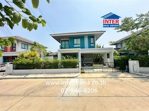 2-story detached house, 52.1 sq m, Anasiri Bang Yai Village, near Central Westgate, Soi Wat Phra Non, Kanchanaphisek Road. Pracha Uthit Road Expressway Road M81, Bang Yai, Nonthaburi