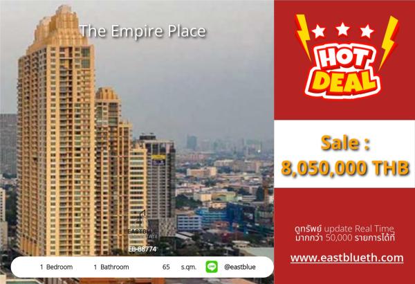 17/07/2026, 🏙️ The Empire Place solves all life challenges! Luxury condo 1 bedroom 65 sq.m. near BTS Chong Nonsi starting at only 8.05 million! 🔥 0642748883
