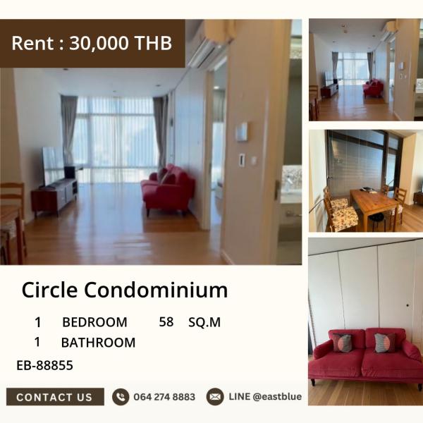 17/07/2026, 🌟 Stunning 1-Bedroom Condo at Circle Condominium - Prime Location!
🔑 58 sqm of Luxury Living Just 30,000 THB/Month - Grab This Deal Now! 0642748883