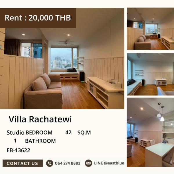 17/07/2026, 🏢 Super value Studio room! Villa Rachatewi in the heart of the city for only 20,000.- 0642748883