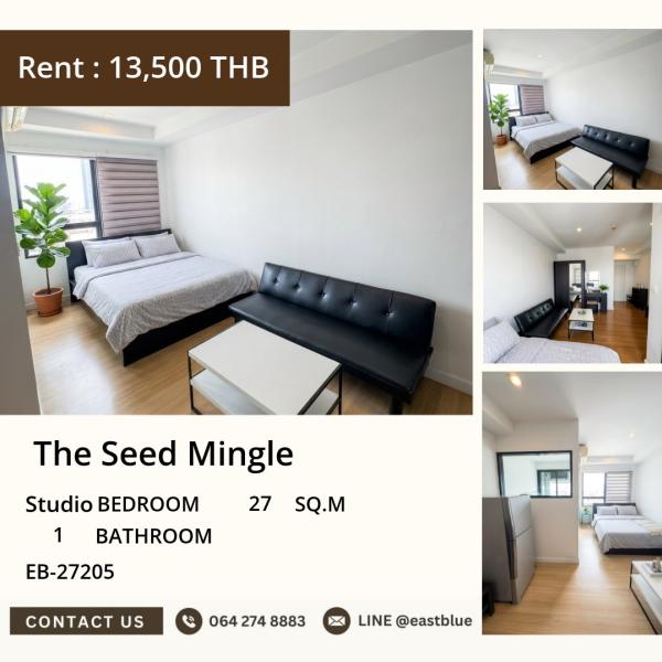 11/08/2026, 🏠 เช่า คอนโด สตูดิโอ เดอะ ซี้ด มิงเกิ้ล สาทร - สวนพลู 13,500 บาท/เดือน 0642748883