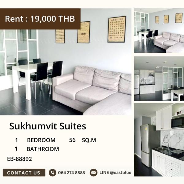 🏙️ Urgent! Luxury condo in the Asoke area Sukhumvit Suites
Only 19,000 baht/month Free! All amenities 🔑 0642748883