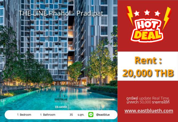 15/10/2026, 🏙️ Prime 1-Bed Condo at THE LINE Phahol - Pradipat | Just 20k/Month Near BTS Saphan Kwai! 0642748883