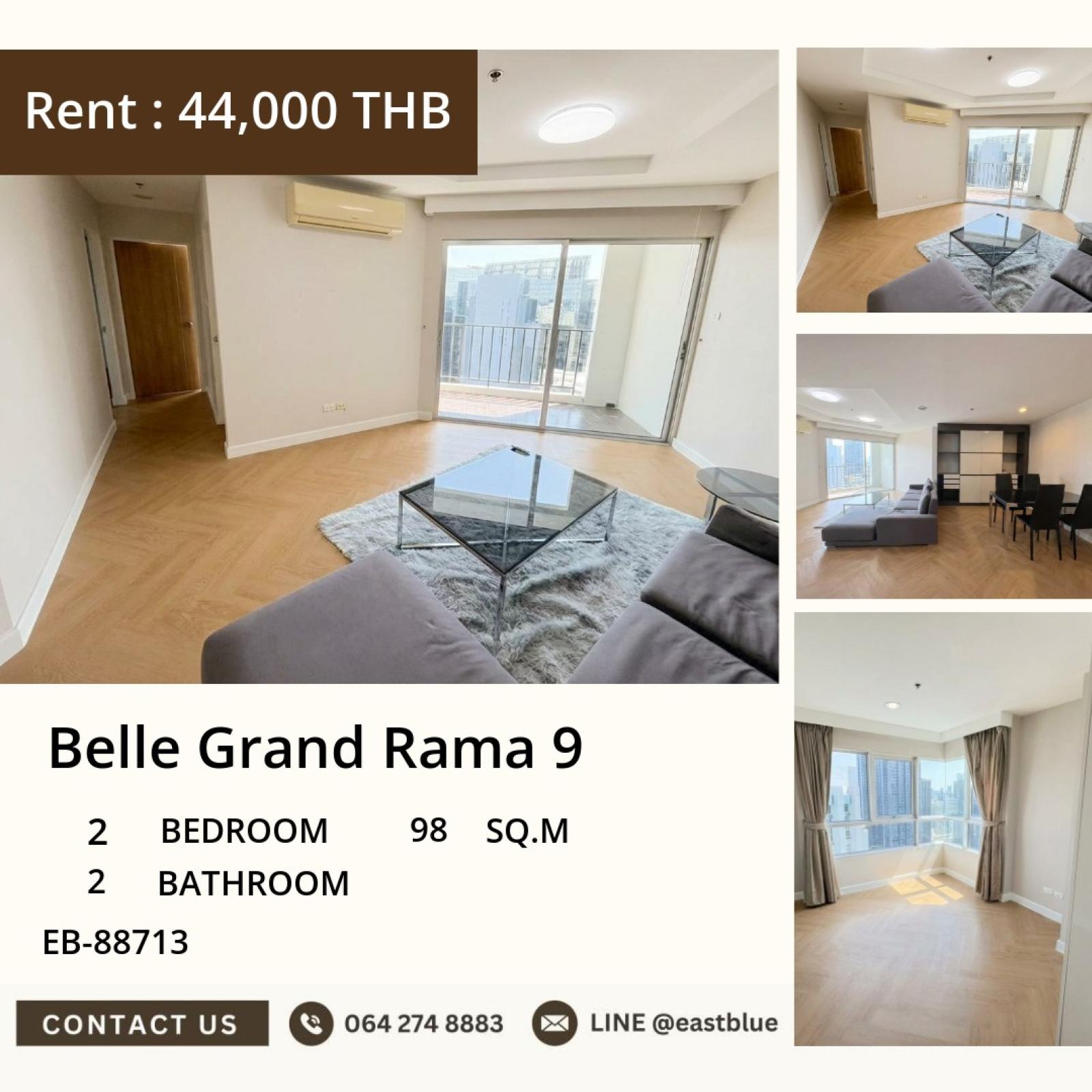 17/07/2026, 🏡 Belle Grand Rama 9 Beautiful room 2 bedrooms close to the city center, complete facilities!

🔥 Only 44,000 baht/month, ready to move in immediately near Central Rama 9 0642748883