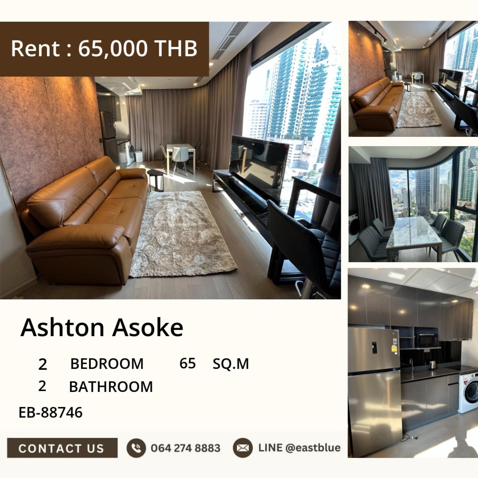 17/07/2026, 🏙️ For rent! Luxury condo Ashton Asoke 2 bedrooms with a stunning view in the heart of Asoke
💎 65 sqm. for only 65,000 THB/month, very close to BTS Asoke, super convenient 0642748883 17/07/2026, 🏙️ For rent! Luxury condo Ashton Asoke 2 bedrooms with a stunning view in the heart of Asoke
💎 65 sqm. for only 65,000 THB/month, very close to BTS Asoke, super convenient 0642748883