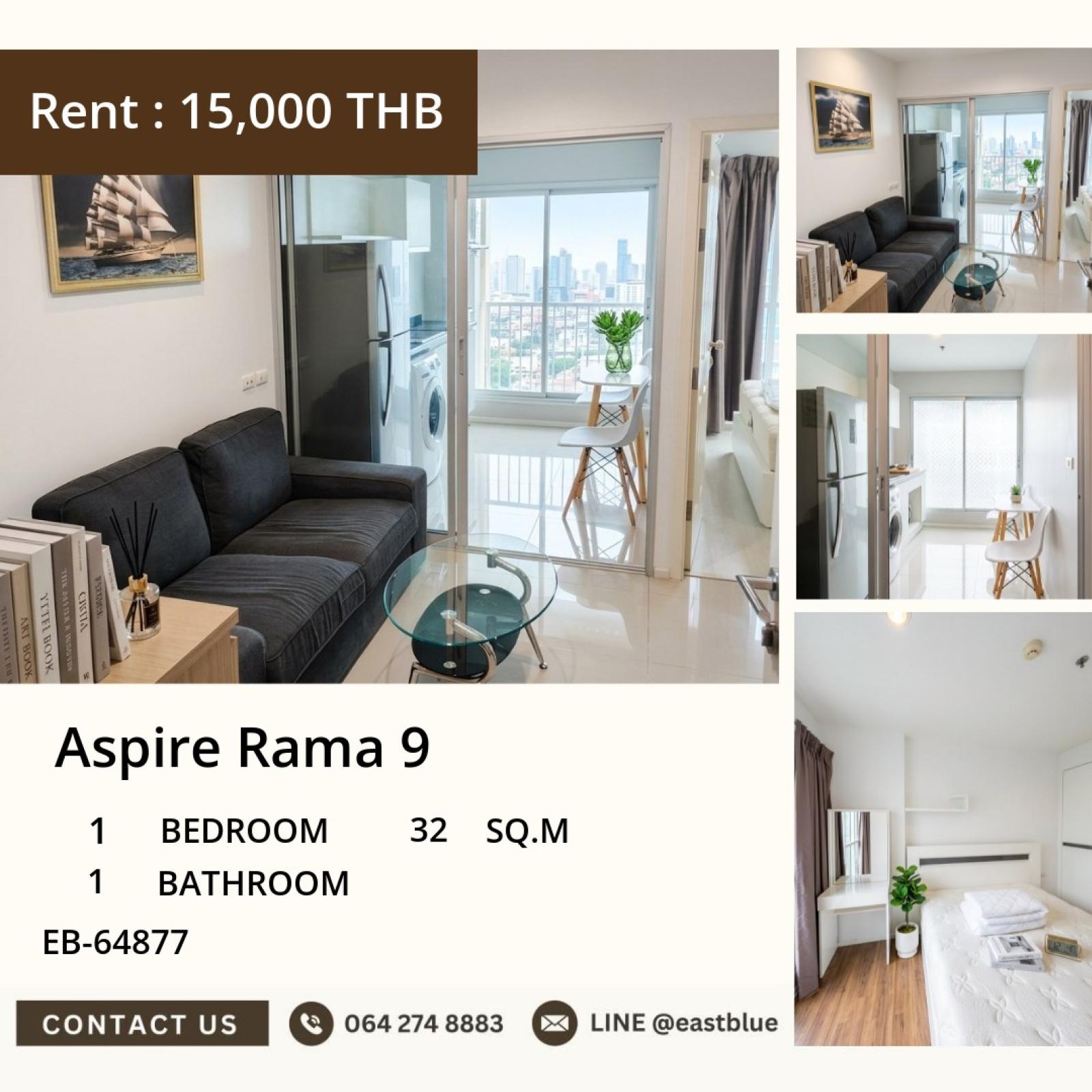 🌆 Urban Oasis at Aspire Rama 9: Sleek 1-Bed Condo Just Steps from Transit!
💎 15K/Month - Modern Living in Prime Location, Grab This Gem Now! 0642748883 🌆 Urban Oasis at Aspire Rama 9: Sleek 1-Bed Condo Just Steps from Transit!
💎 15K/Month - Modern Living in Prime Location, Grab This Gem Now! 0642748883