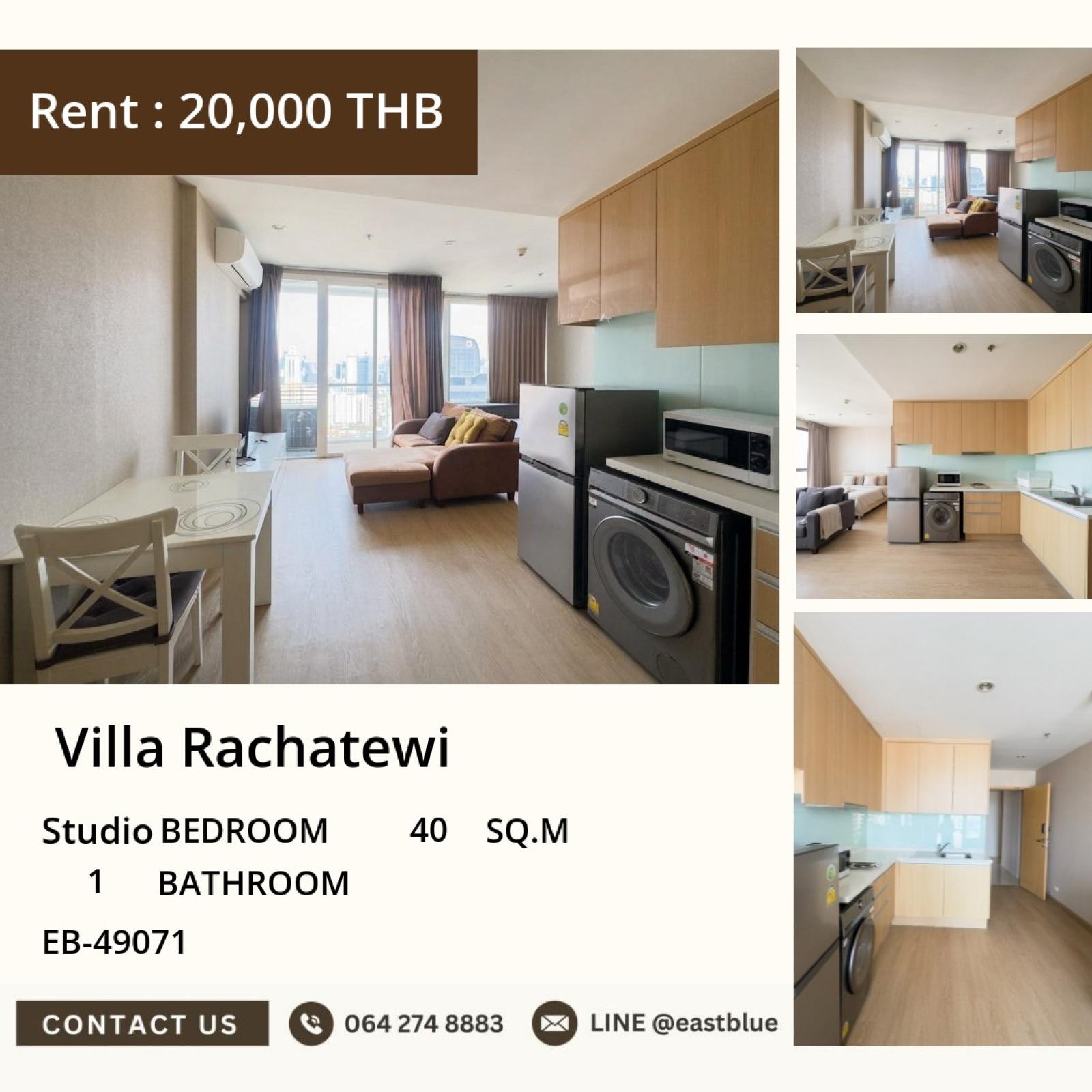 🏙️ Central city Studio fully furnished! Special price only 20,000 Baht/month 0642748883