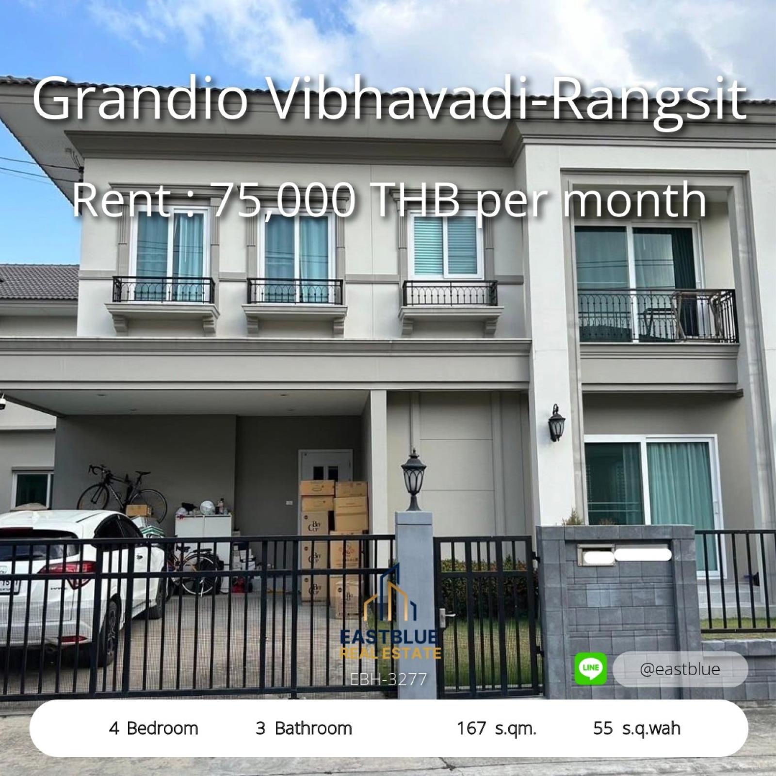 Spacious 4-Bed Home in Grandio Vibhavadi-Rangsit
Comfort & Style with 167 sqm Living Space
Your Ideal Family Home Awaits in Rangsit
4 Beds, 3 Baths on 55 Sq.Wah Land
Rent Luxury Living for 75,000 THB/month
Modern 4-Bed House in Prime Grandio L Spacious 4-Bed Home in Grandio Vibhavadi-Rangsit
Comfort & Style with 167 sqm Living Space
Your Ideal Family Home Awaits in Rangsit
4 Beds, 3 Baths on 55 Sq.Wah Land
Rent Luxury Living for 75,000 THB/month
Modern 4-Bed House in Prime Grandio L