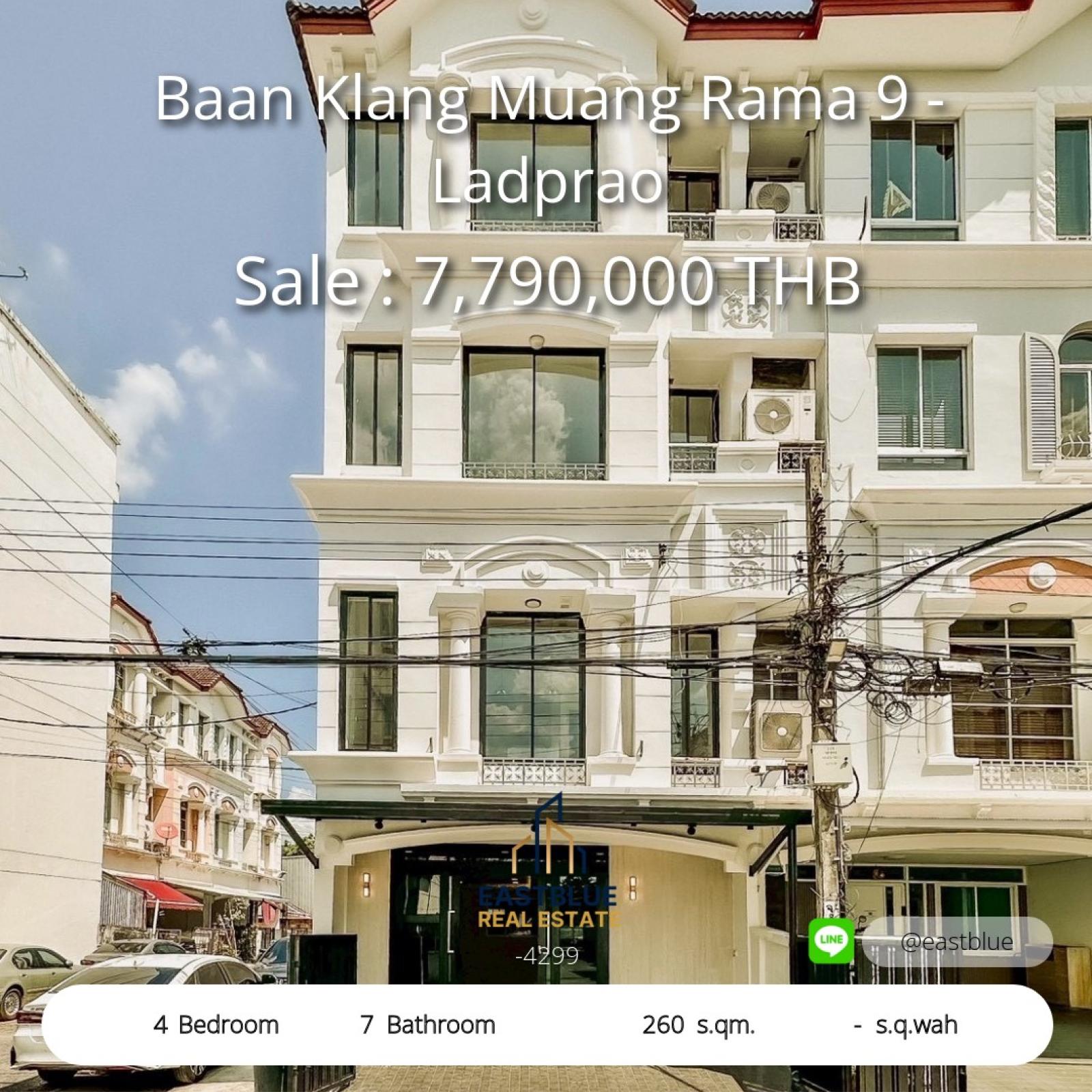 Spacious 4-Bed Home in Baan Klang Muang Rama 9
Live Large with 260 sqm of Luxury & Prime Location
Modern 4-Bed House Near Rama 9 & Lat Phrao
Your Dream Home Awaits at 7.79M THB
Stylish 4-Bed Townhouse in Top Bangkok Zone
Move-In Ready with Spacious Spacious 4-Bed Home in Baan Klang Muang Rama 9
Live Large with 260 sqm of Luxury & Prime Location
Modern 4-Bed House Near Rama 9 & Lat Phrao
Your Dream Home Awaits at 7.79M THB
Stylish 4-Bed Townhouse in Top Bangkok Zone
Move-In Ready with Spacious