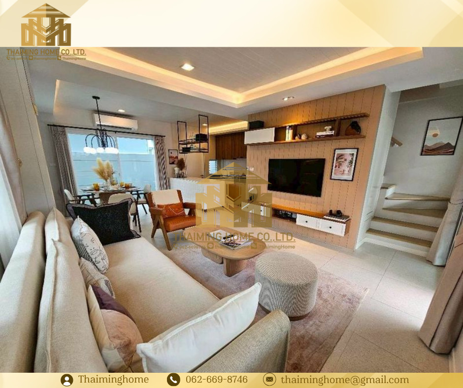 ให้เช่าบ้านตัวอย่าง Indy2 บางนา-รามคำแหง2 Town House หลังมุม 2ชั้นครึ่ง(TT8-2026) – รูปที่ 2
