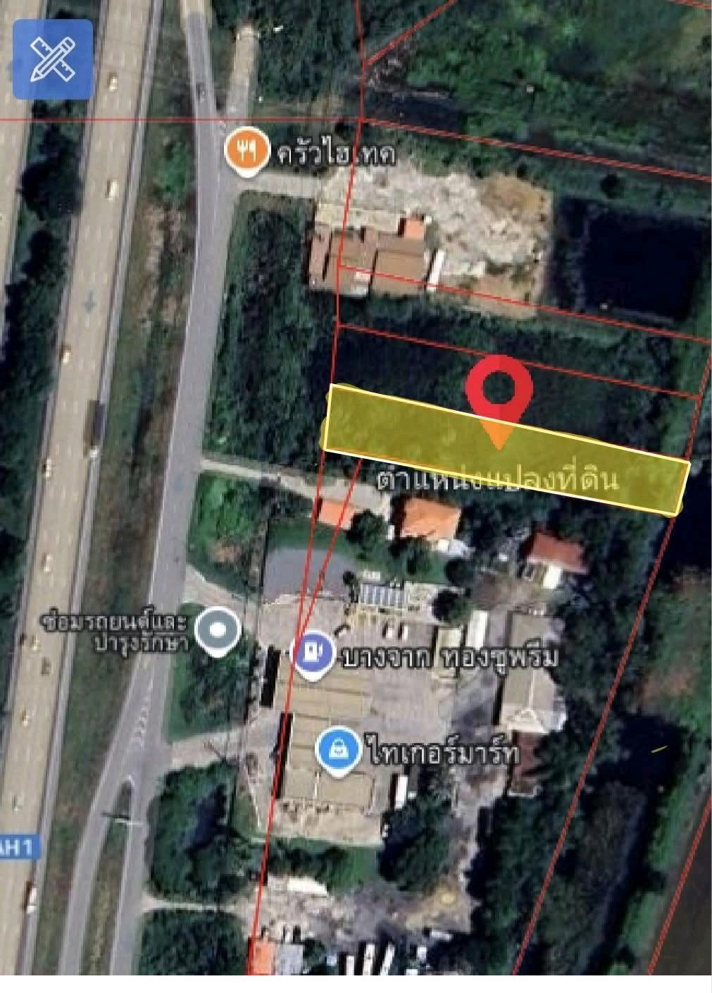Land in Ayutthaya, next to the Asian road into Bangkok, 20 minutes to Rangsit. 10 minutes to Central Ayutthaya, near CPN Group. – รูปที่ 4
