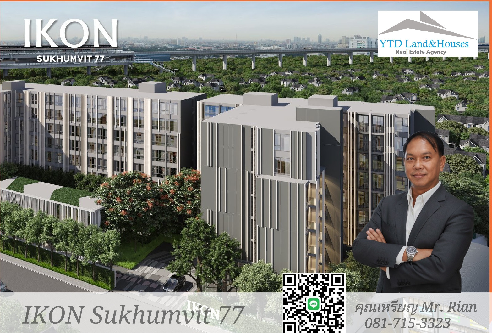 For Sale IKON Sukhumvit 77 Condo, near BTS On Nut station (approximately 1-1.3 km). Accessible via both Sukhumvit Soi 77 and Sukhumvit Soi 81. The unit is on the 7th floor, has 1 bedroom and 1 bathroom, fully furnished Listing No: YT12-2547 For Sale IKON Sukhumvit 77 Condo, near BTS On Nut station (approximately 1-1.3 km). Accessible via both Sukhumvit Soi 77 and Sukhumvit Soi 81. The unit is on the 7th floor, has 1 bedroom and 1 bathroom, fully furnished Listing No: YT12-2547
