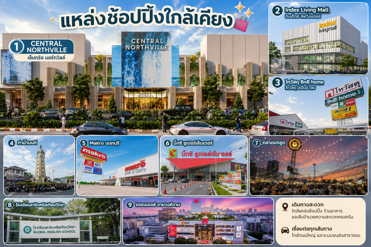 ทาวน์โฮมสามชั้น ใจกลางอำเภอเมือนนนทบุรี โครงการฟลอราติวานนท์ รับเอเจ้น – รูปที่ 2