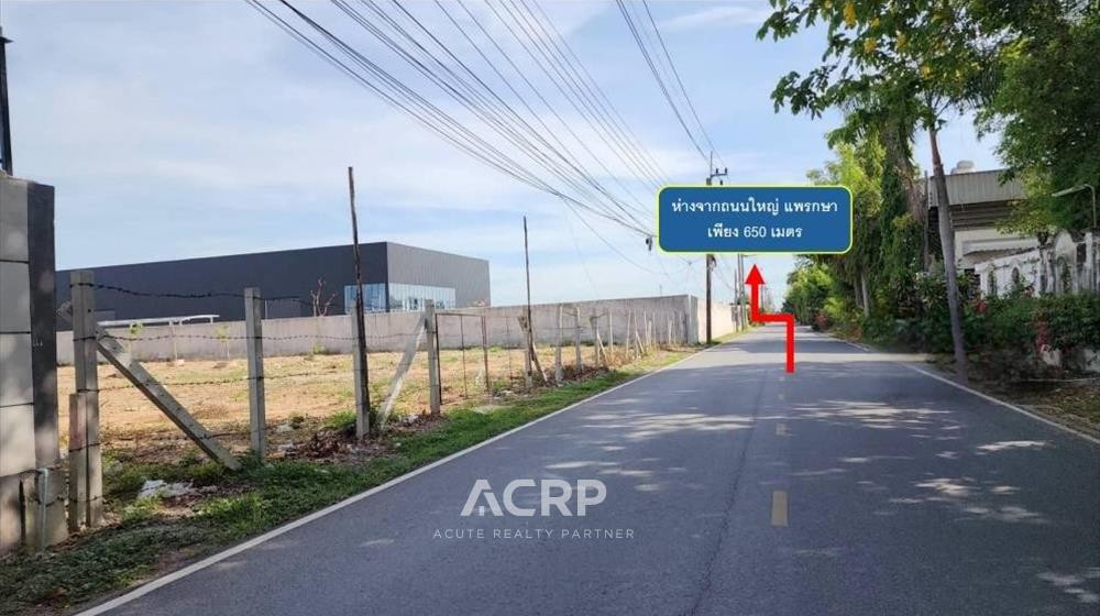 ขายที่ดินเปล่า ถมแล้ว แพรกษา ซอย 12 สมุทรปราการ ห่างจากถนนใหญ่เพียง 650 เมตร  – รูปที่ 3