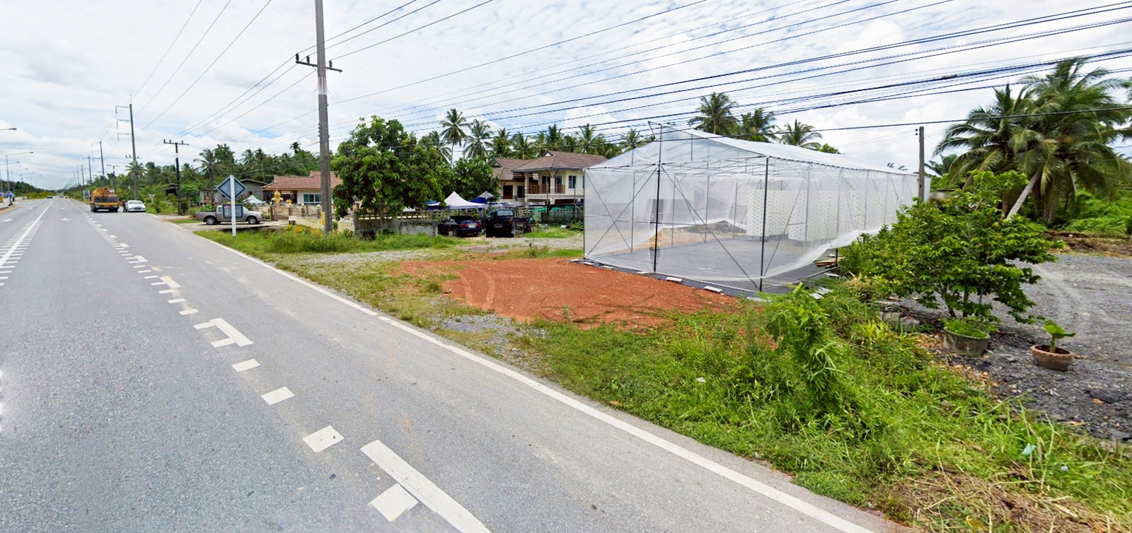 [For Sale] Beautiful vacant land next to the road, Bang Chak Subdistrict, Mueang Nakhon Si Thammarat District. Nakhon Si Thammarat Province