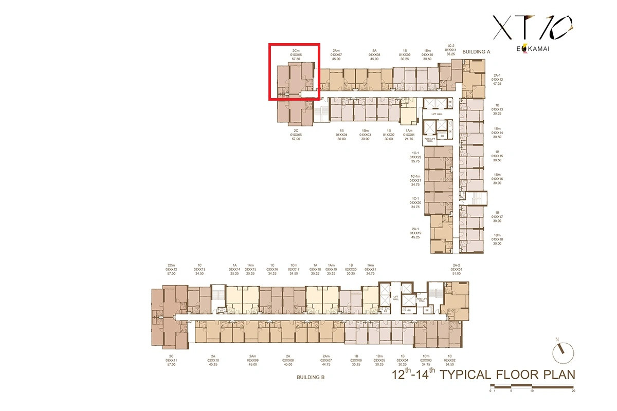 XT 10, 2-bed room, 57.5 sq m, north, rare location, first price