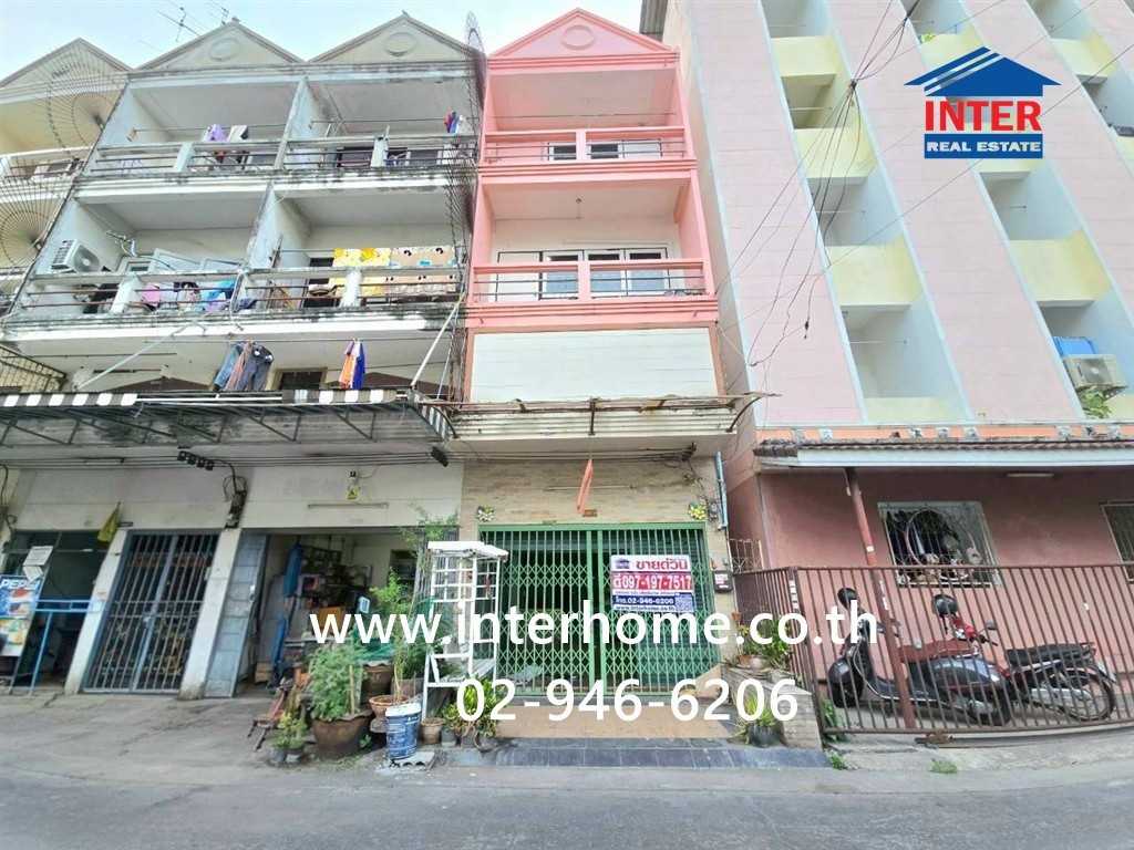 Commercial building, 4 floors, 19 sq m. Commercial building, Soi Theparak 80, Theparak Road, Theparak Road, Soi 80. Mueang Samut Prakan, Samut Prakan