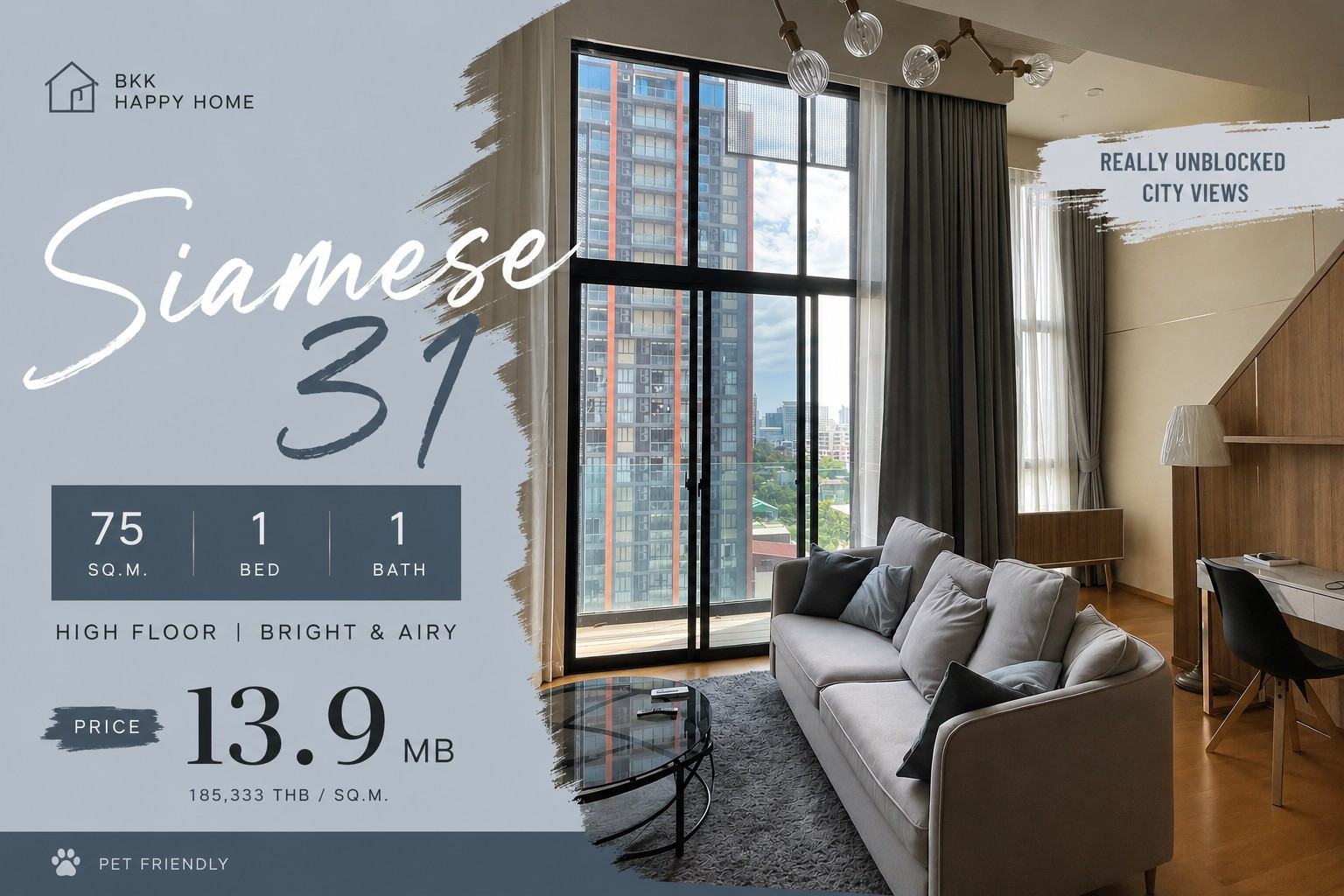 🌀🌀🔥Rare 1 bedroom 75 Sqm, unblocked view🔥 Selling by appointment to view. 🌀🌀🔥Rare 1 bedroom 75 Sqm, unblocked view🔥 Selling by appointment to view.