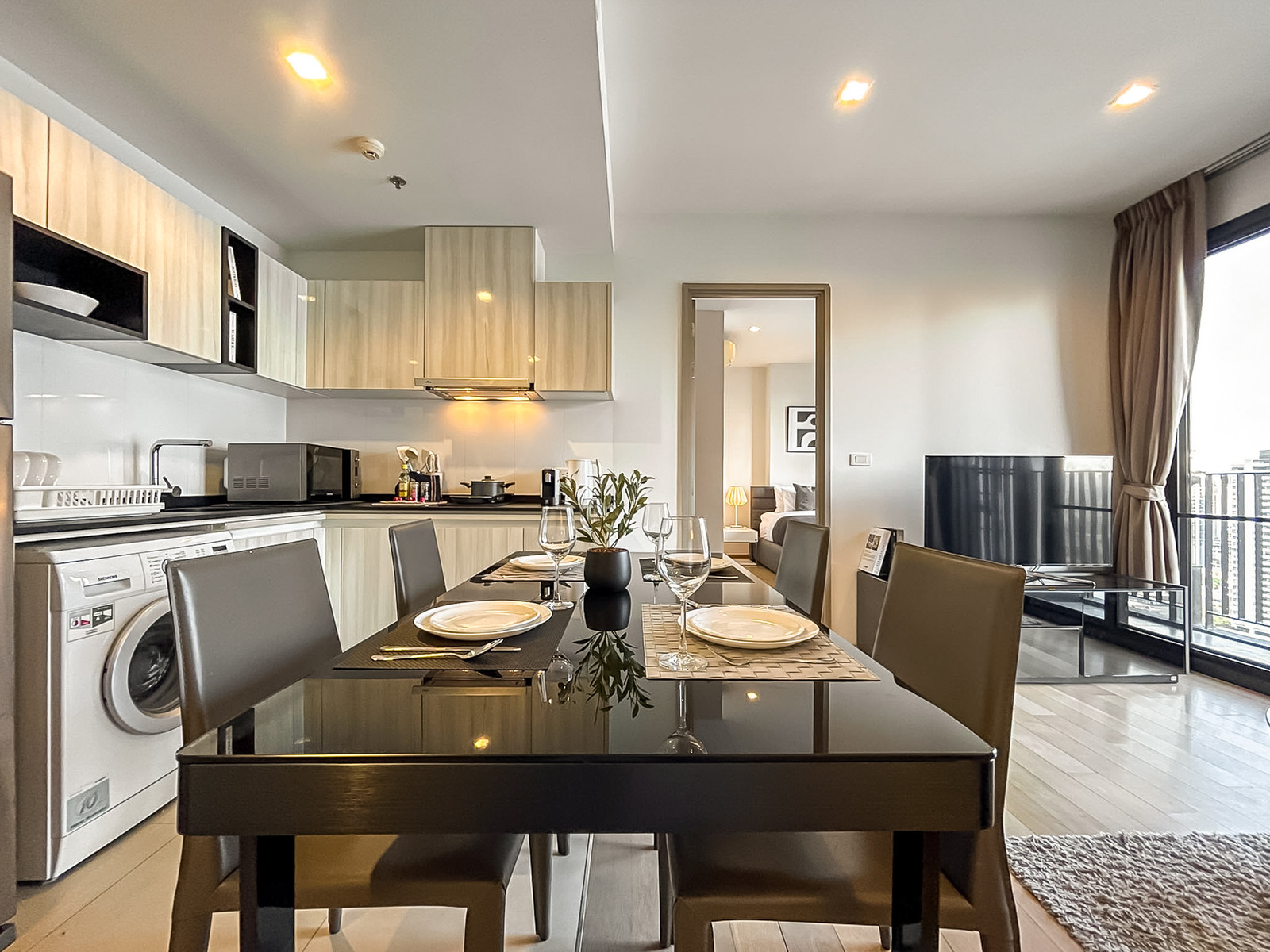 🏙️ HQ Thonglor  | Short-Term Rental | บริการครบครัน 🛏️ | ขนาด 52 ตร.ม. – รูปที่ 4