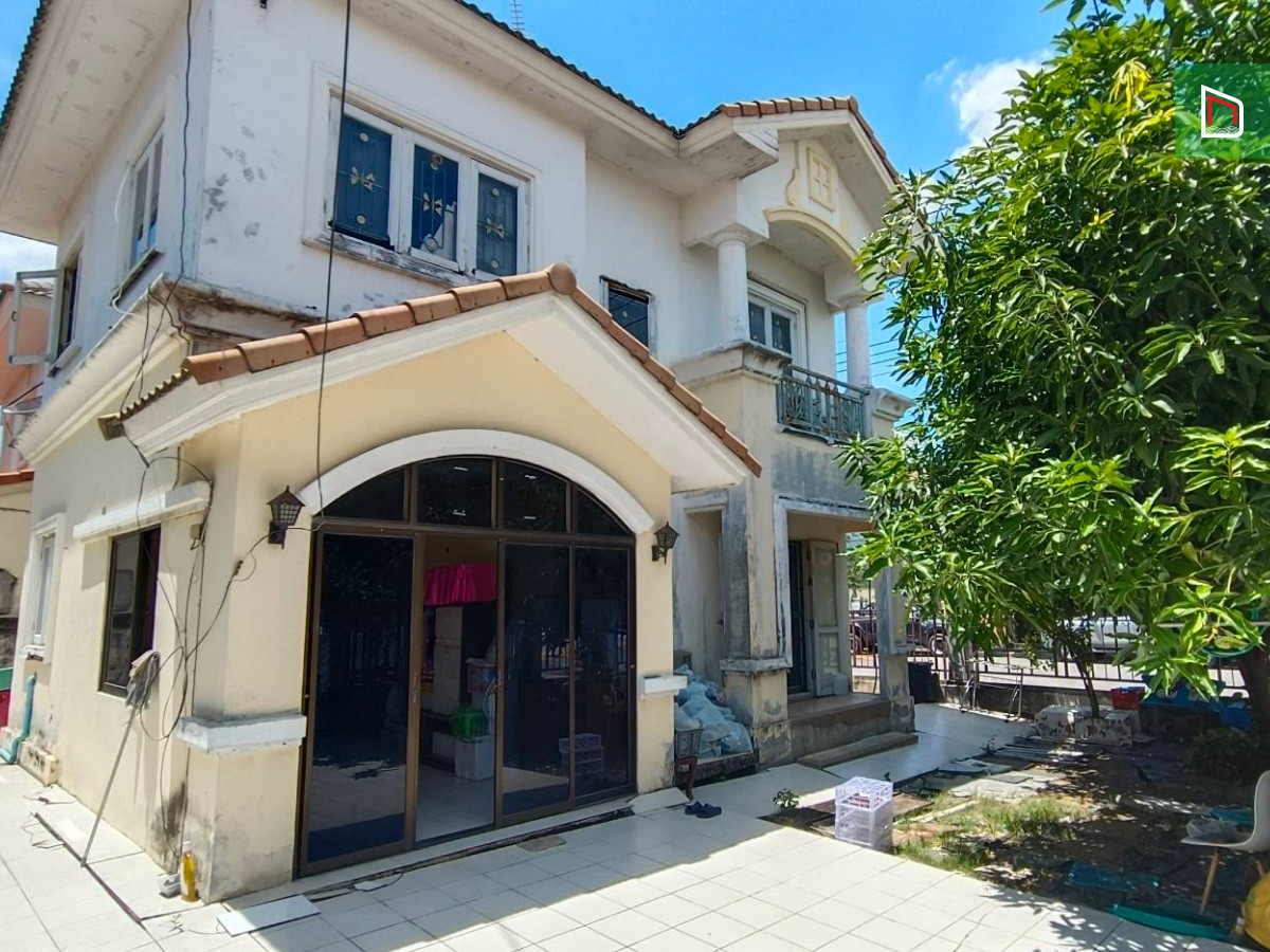 Single house, Pruksa Village 2, Rangsit-Ongkharak, 50.6 sq m, 3 bedrooms, 3 bathrooms, behind the corner of the main road. South receives good wind all year, good location near Rajamangala University of Technology Thanyaburi and Lotuss Khlong 7, convenien – รูปที่ 2