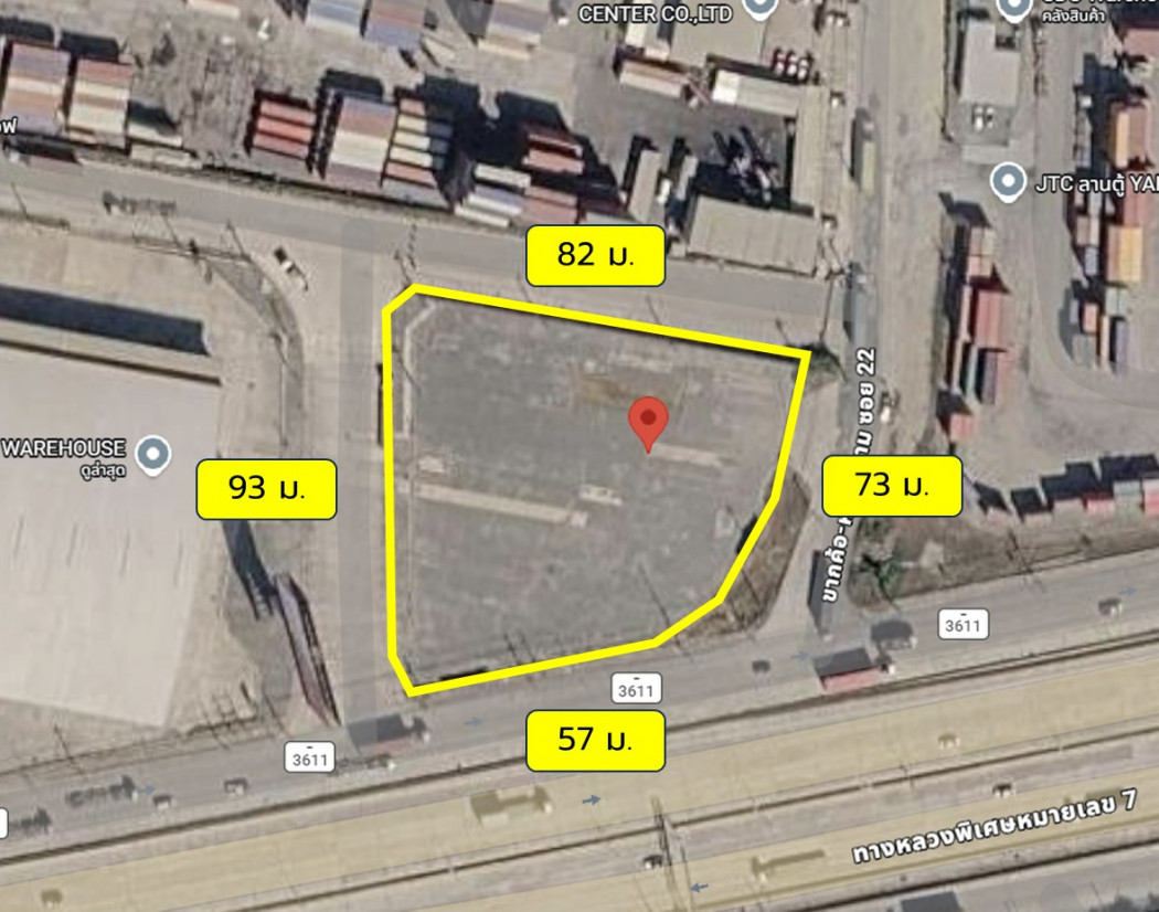 ขาย ที่ดิน ทำเลดี เลียบมอเตอร์เวย์ ศรีราชา 3 ไร่ 2 งาน 80 ตรว เหมาะทำWarehouse KK – รูปที่ 2
